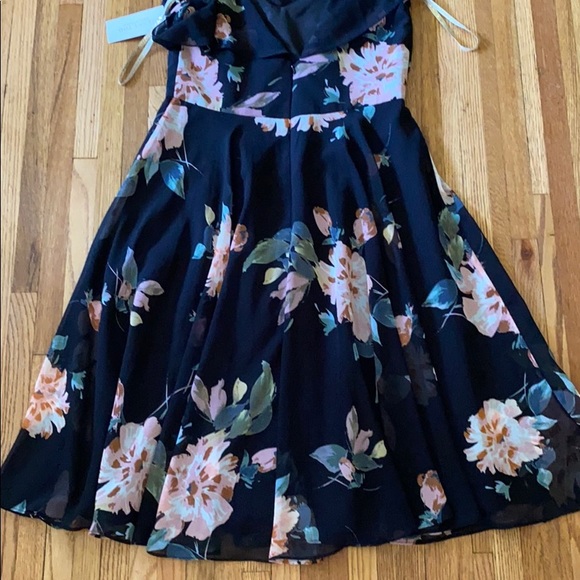 Jenny Yoo Mila Vintage Black Floral Dress - Picture 9 of 9